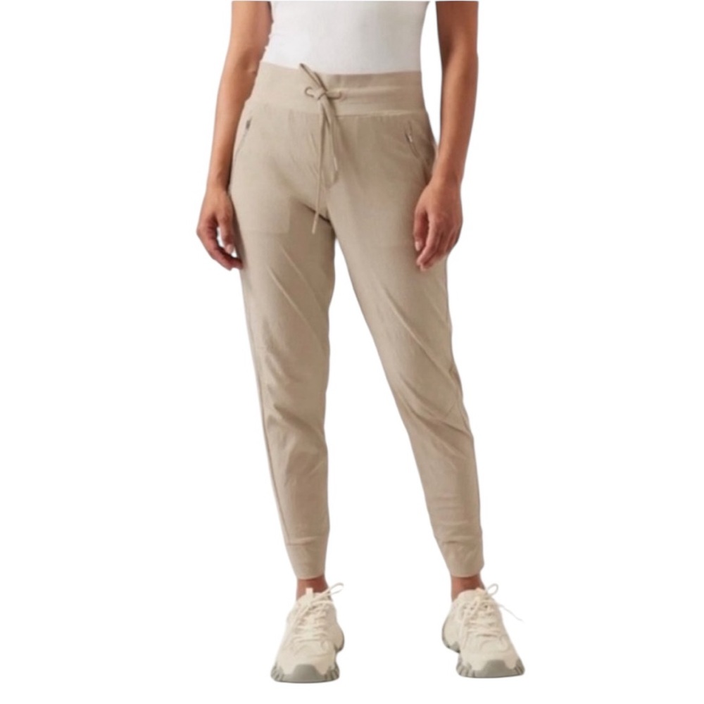 Athleta Trekkie North Jogger Beige Pants Size 2